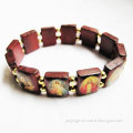 Wooden wih gold beads religious craft Bracelet